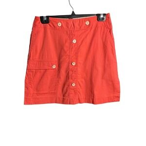 Sport Haley Womens Golf Tennis Skort Skirt Size 2 Pink Salmon Button Pockets Zip